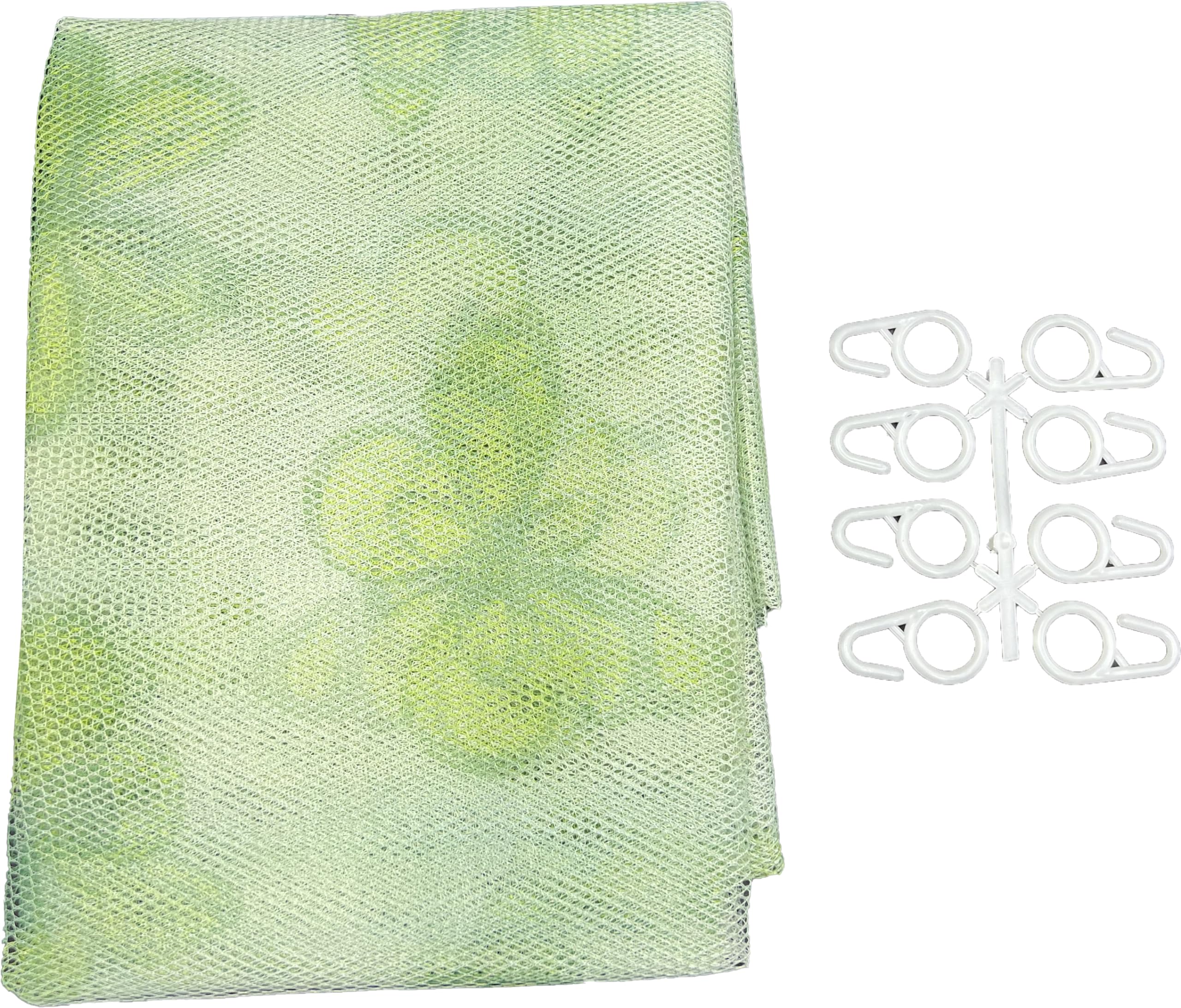 Rideau moustiquaire en maille anti-insectes 150 x 250 cm vert avec anneaux