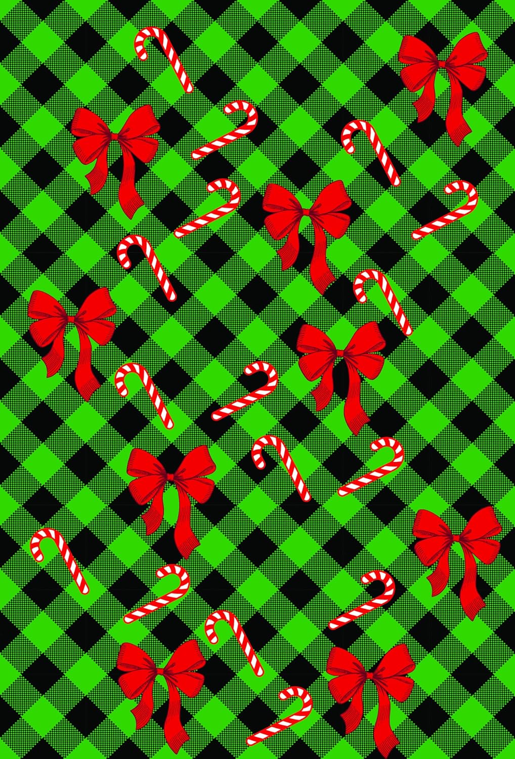 JAM Paper Custom Printed Glossy Christmas Wrapping Paper Roll - Personalized Face Image - 17 Sq Ft - Plaid - Roll Sold Individually