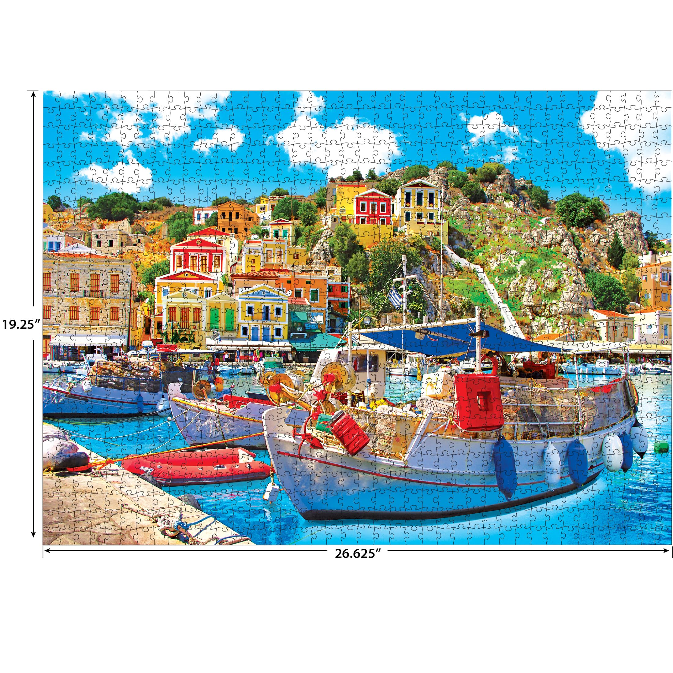 Amazon.com: RoseArt - Kodak Premium - Symi with Boats in The