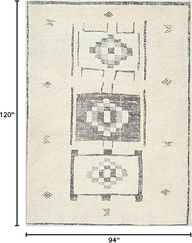 Miniatura 2 de Livabliss x Becki Owens Solana Medallion - Alfombra de área, 7 pies 10 pulgadas x 10 pies, color gris pardocrema