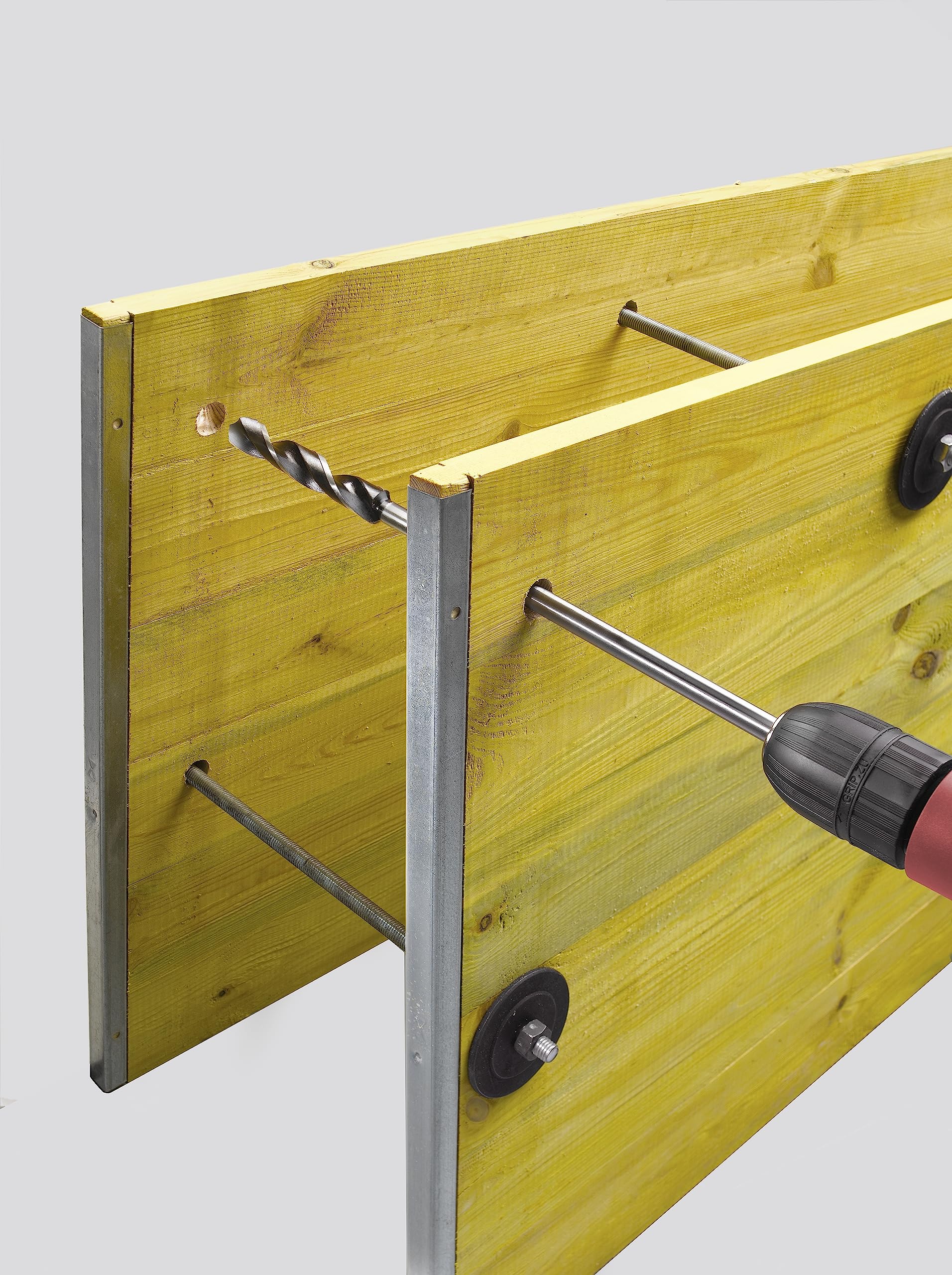 kwb Punta per legno per cassaforma Ø 12 x 800 mm con rischio di rottura ridotto, concentricità migliorata e punta di foratura di 118°