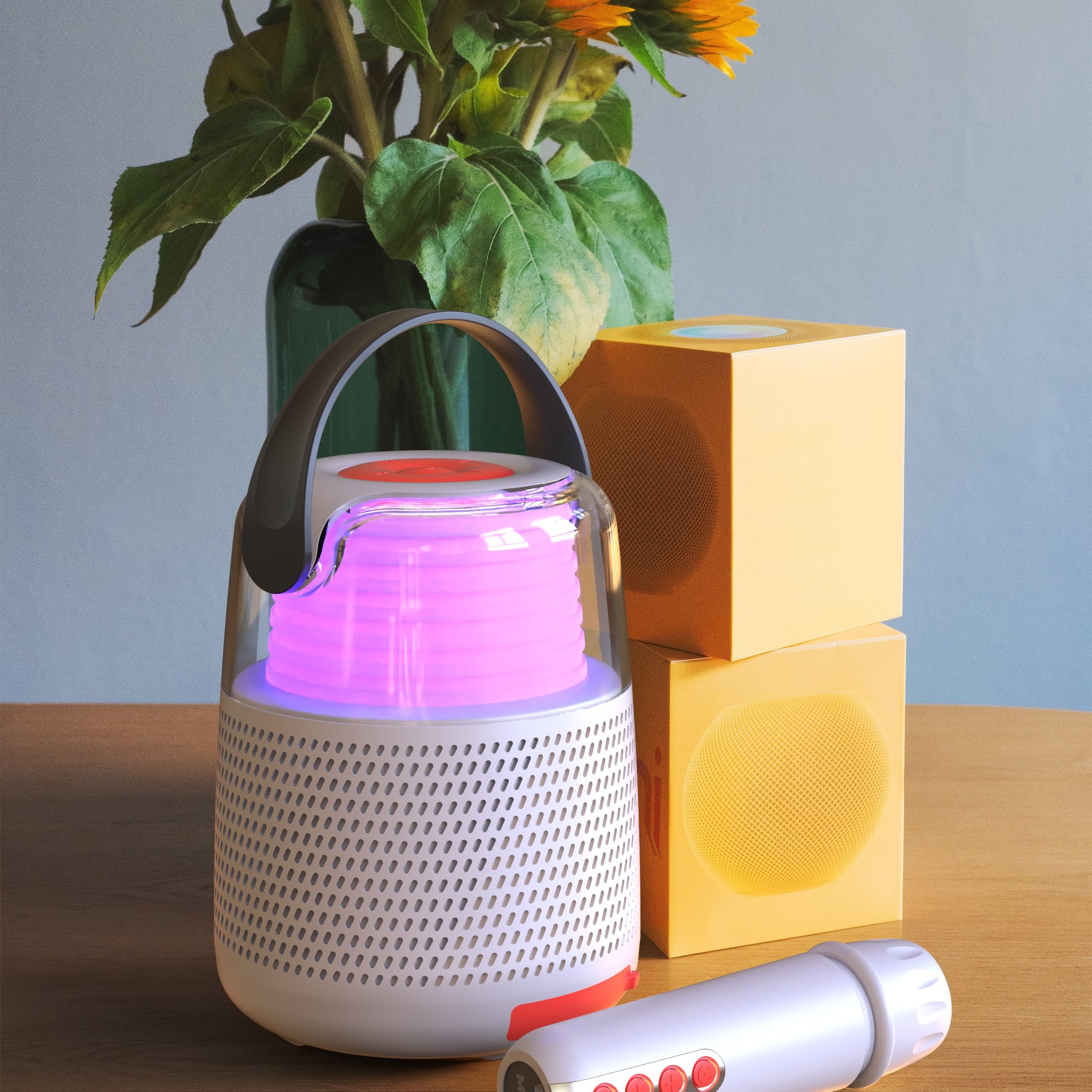 MOB – MOBILITY ON BOARD Enceinte & Karaoké KS-80 - Gris