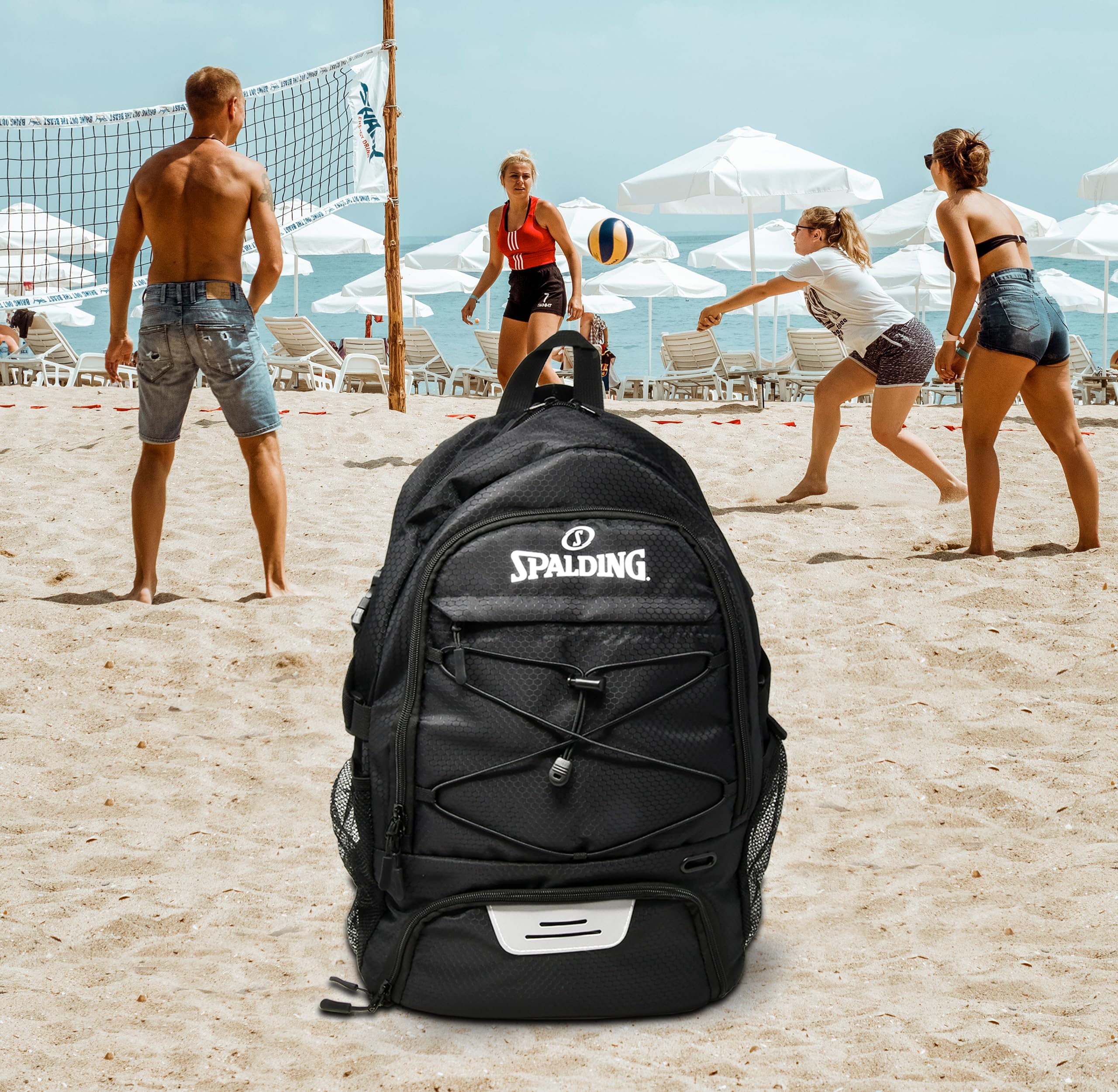Amazon | Spalding バレーボールバックパック スポーツバッグ、ボール