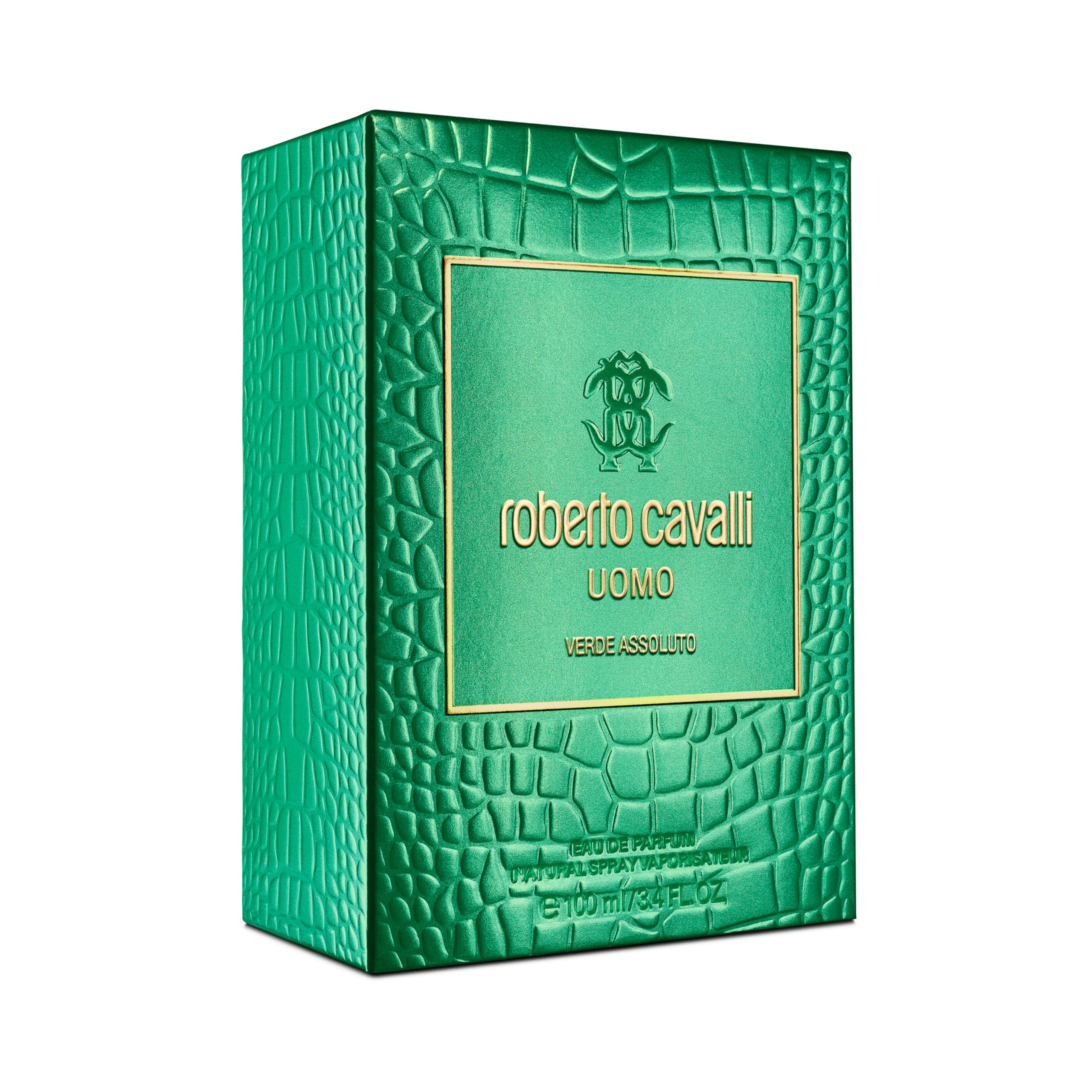 ROBERTO CAVALLI Uomo Verde Assoluto, EDP, Drzewne Perfumy, 100 ml