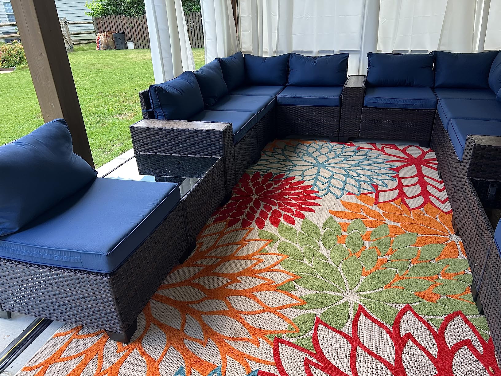 54/mo Finance ASJMR Outdoor Patio Furniture Set, 7 Pieces Outdoor