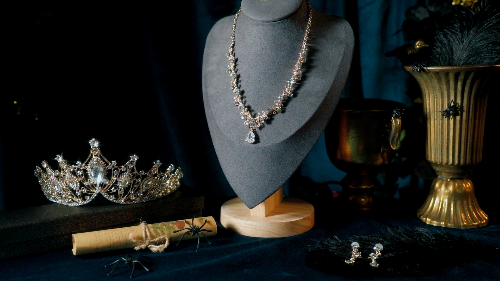 Amazon.com: Hicarer 3 Pcs Black Tiaras and Crowns Set for 