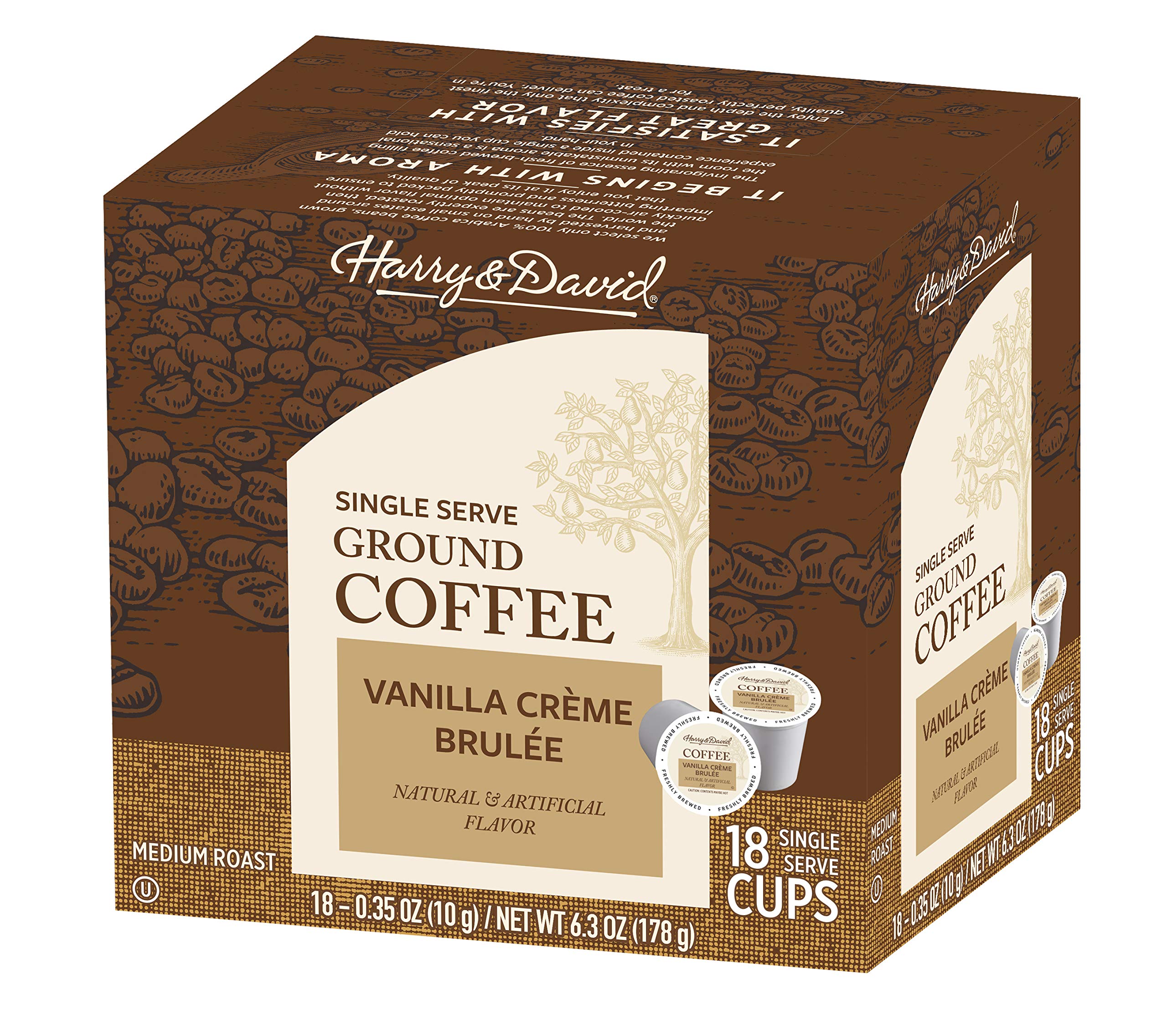 Amazon.com: Harry & David Single Serve Ground Coffee Vanilla Creme
