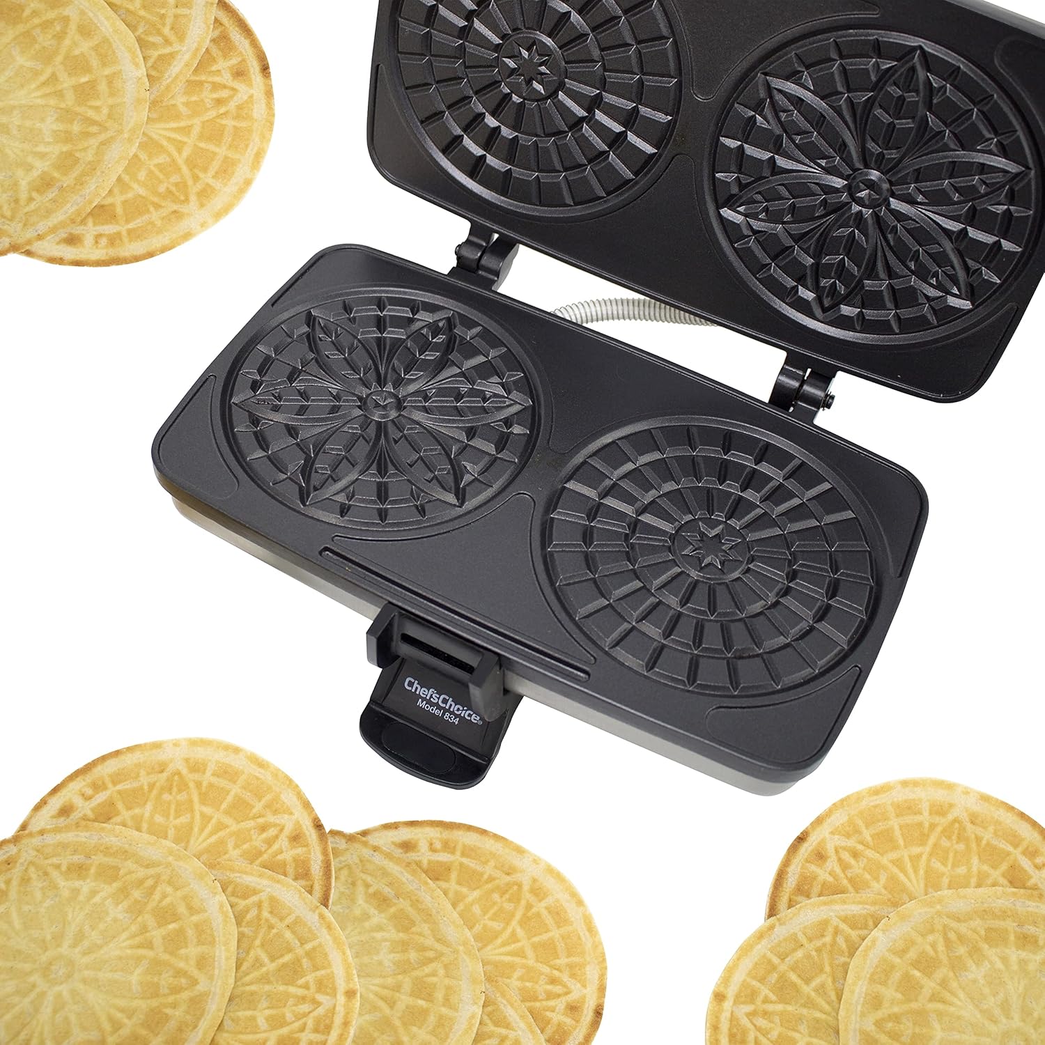 Best Pizzelle Makers - Chef's Choice Pizzelle Maker Toscano PizzellePro Features Nonstick Surface