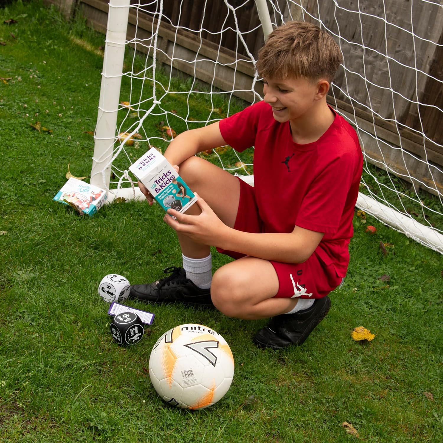 Shuffle Up Tricks & Kicks Soccer Dice Game - Soccer Challenging Skills Training Dice, Outdoor & Indoor Soccer Games for Kids, Kick Ups Training Dice, Soccer Gifts for Boys & Girls | (2 Dices) - Image 5