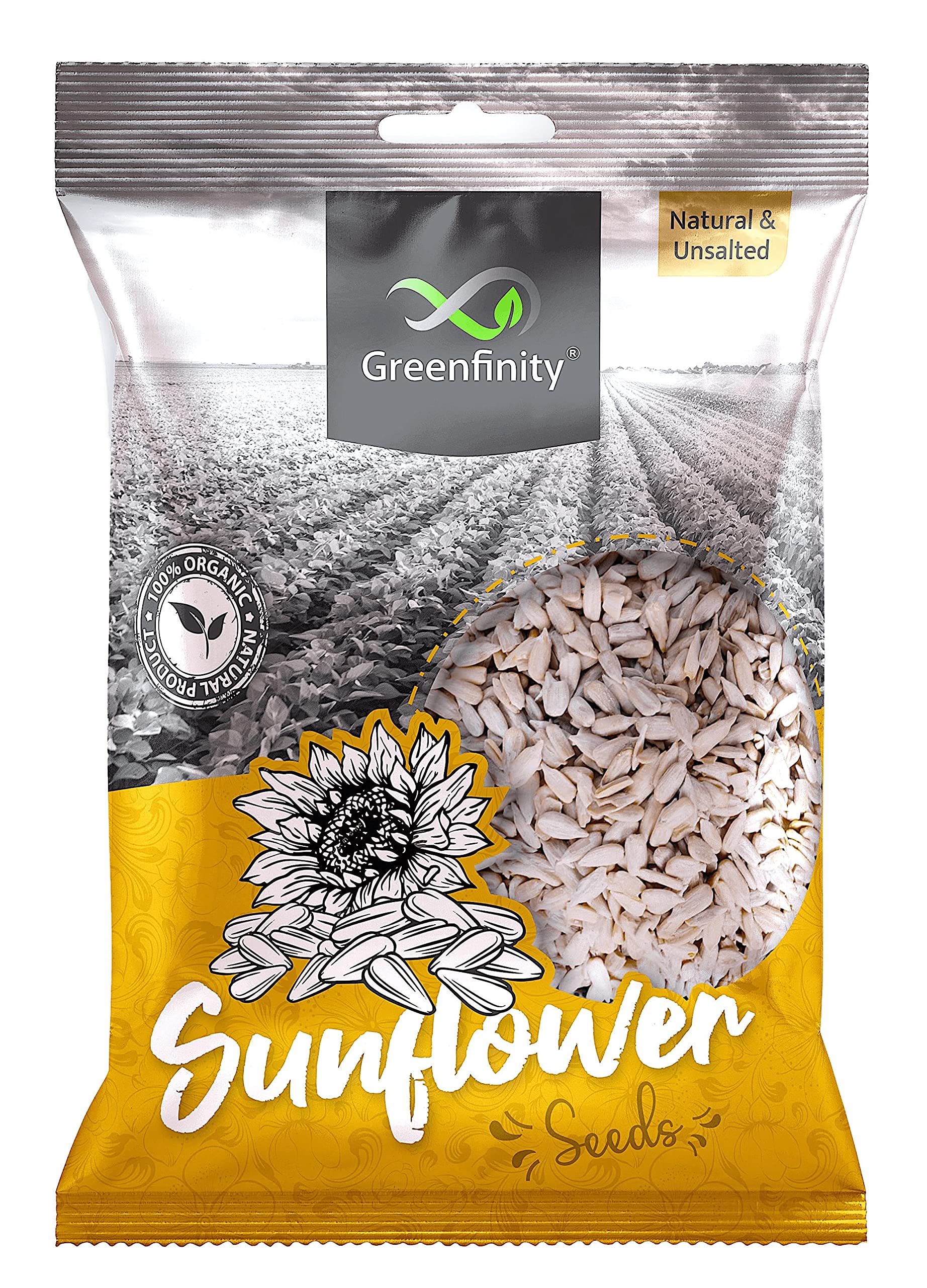 GreenFinity Raw Sunflower Seeds Protein and Fibre Rich Superfood - 250g. All Premium - (Pouch Pack). (B08VJL39N6) Amazon Price History, Amazon Price Tracker