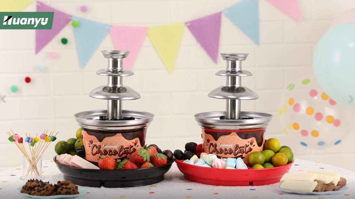 Amazon.com: Huanyu 3-Tier Mini Chocolate Fountain Machine 10
