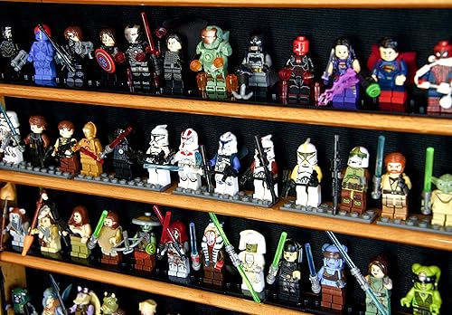 Miniatura 4 de sfDisplay.com,LLC. Soporte de gabinete para exhibición de más de 110 figuras humanas de LegoLegosminiaturasexpositor, con cerradura (acabado de