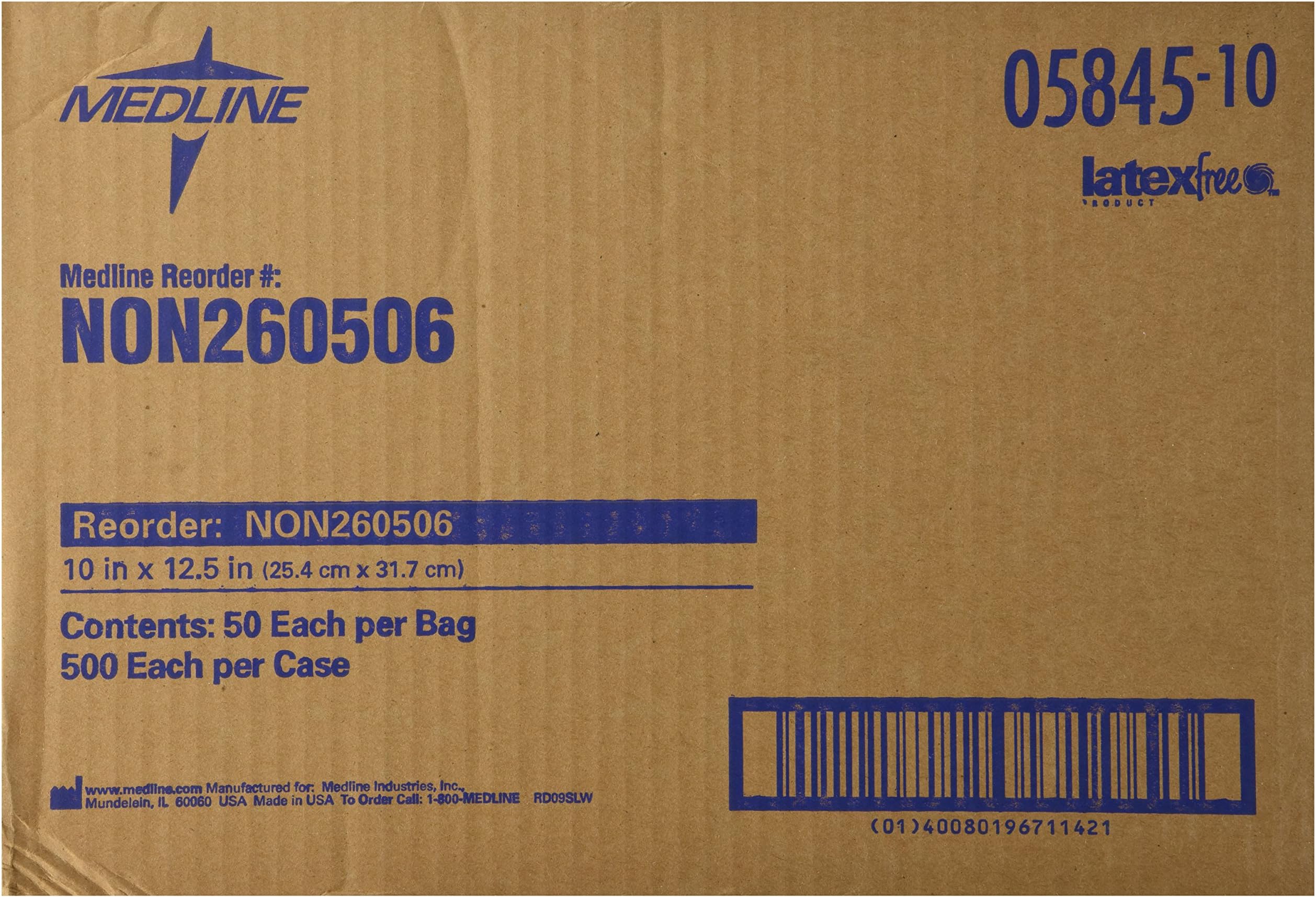 Deluxe Dry Disposable Washcloths, 10 x 13 Inch, 50 Wipes Per Bag, Case of 10 Bags (500 Wipes Total)