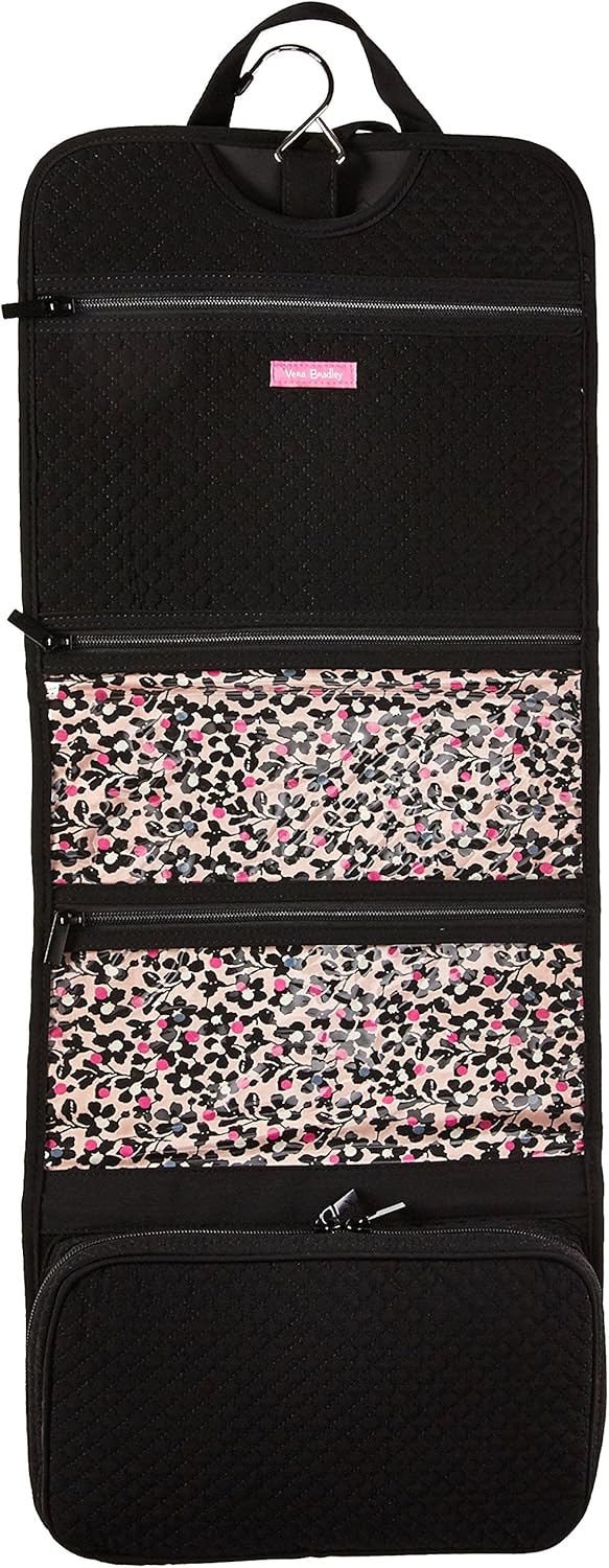 Vera Bradley Women's Microfiber Hanging Travel Organizer, Classic Black, One Size : Clothing, Shoes & Jewelry
