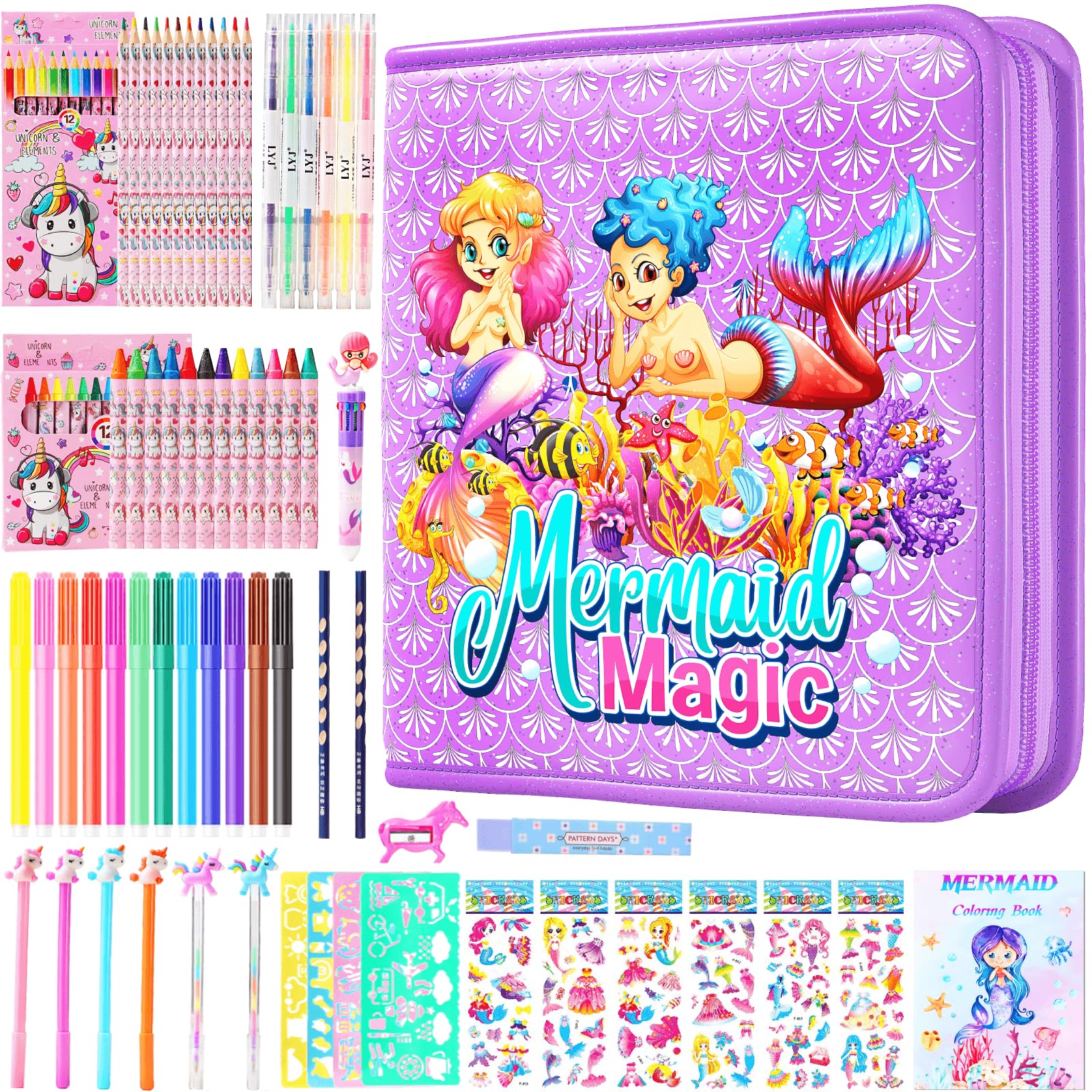 DANLCUPL Fruit Scented Markers Set 65 Pcs with ...