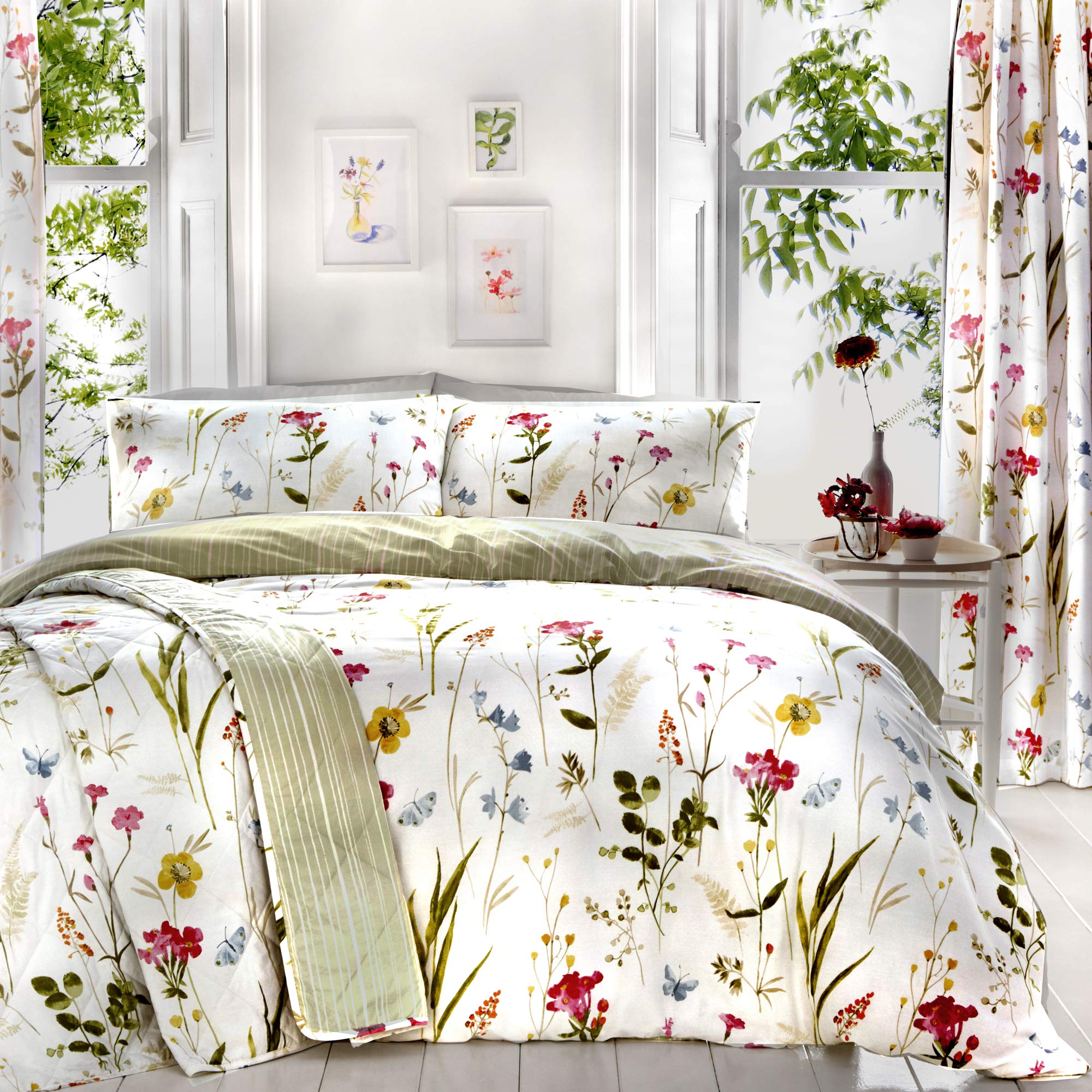 Dreams And Drapes Spring Glade Duvet Set - Multi - King