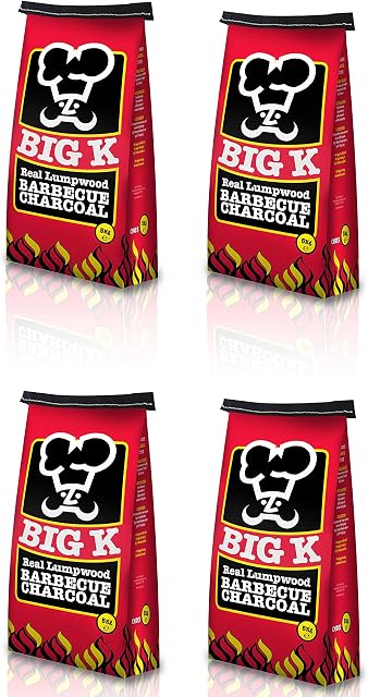 Big K 20kg Real Hardwood Lumpwood Charcoal For BBQ Barbecues Charcoal Char coal BBQ Barbecues
