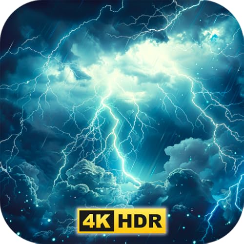 Thunderstorm Lightning Thunder Relax Screensaver with Soothing Music, Ambient Nature Sounds, and Storm Visuals for Meditation, Sleep, and Stress Relief