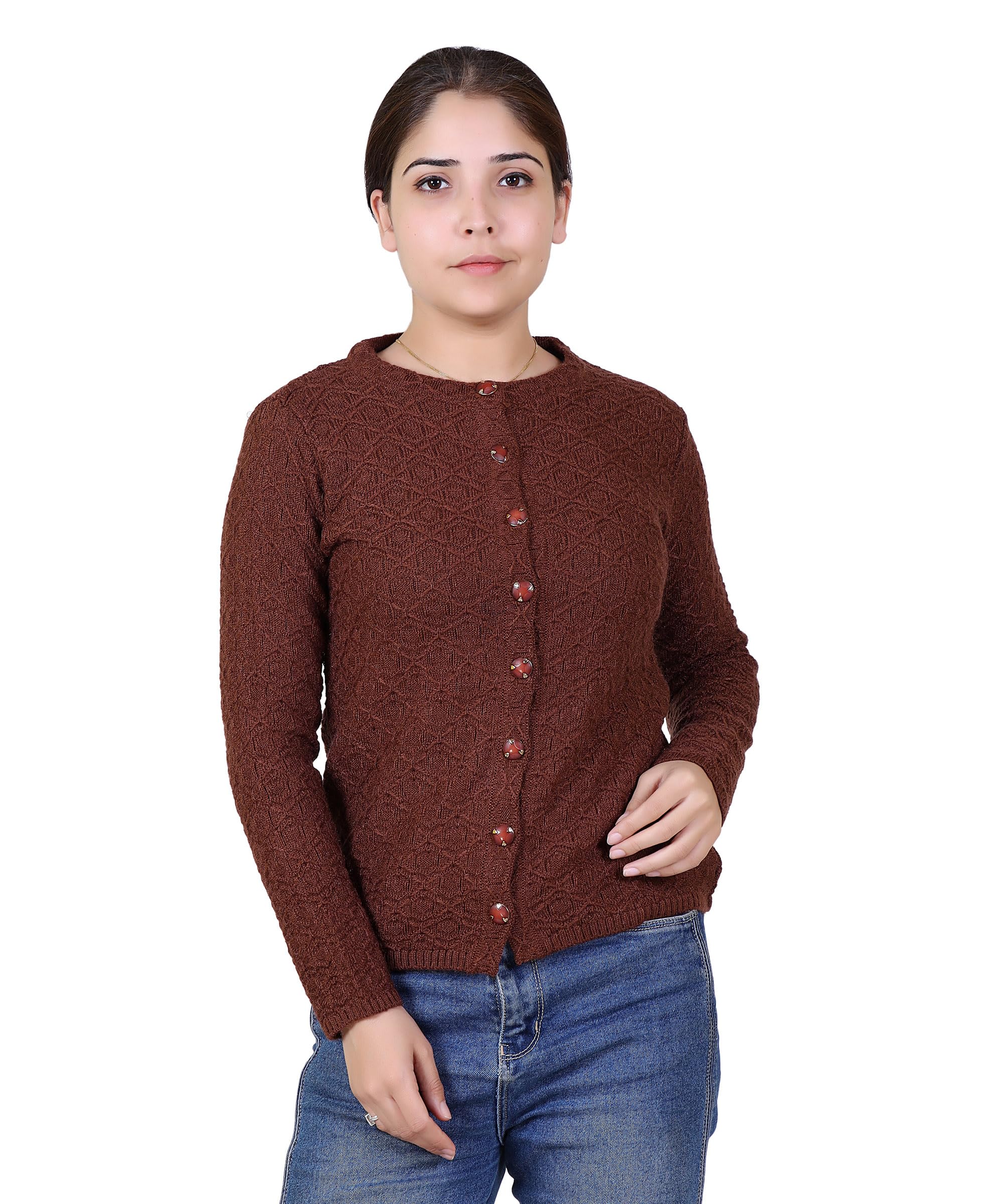 Winter Knit Long Cardigan(8252DkcamelL)-image-41