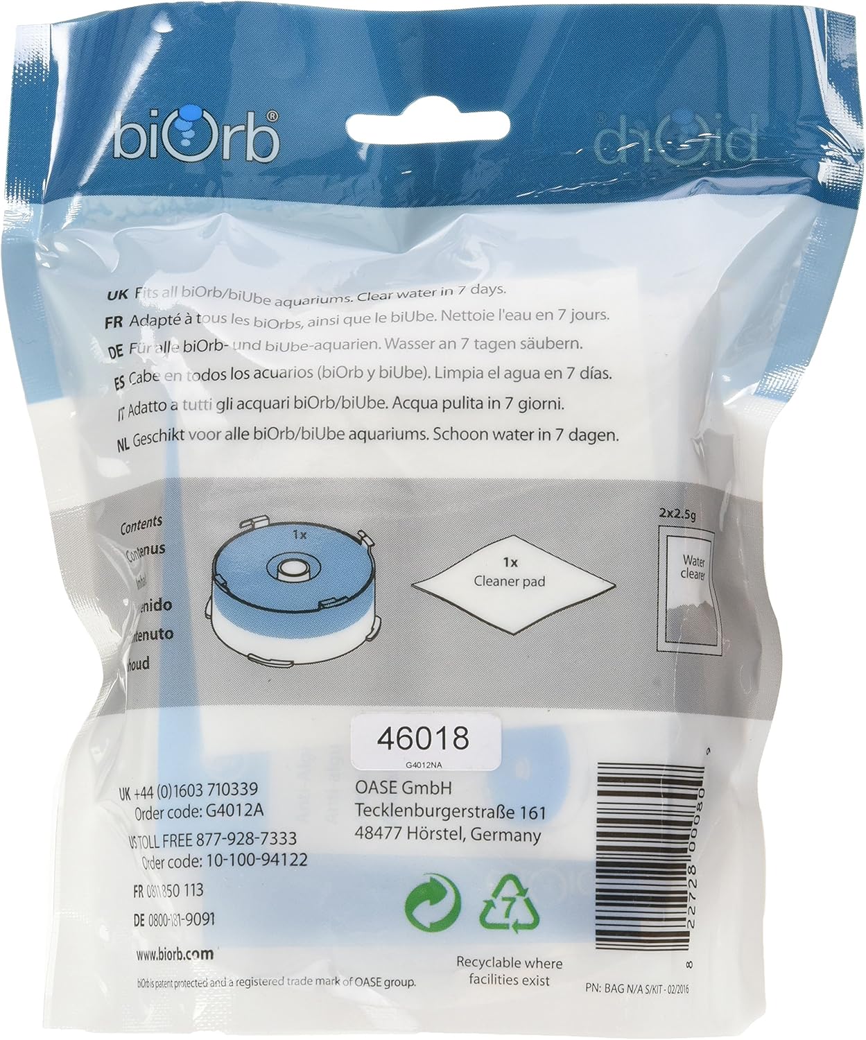 biOrb Green Water Clarifier Service Kit