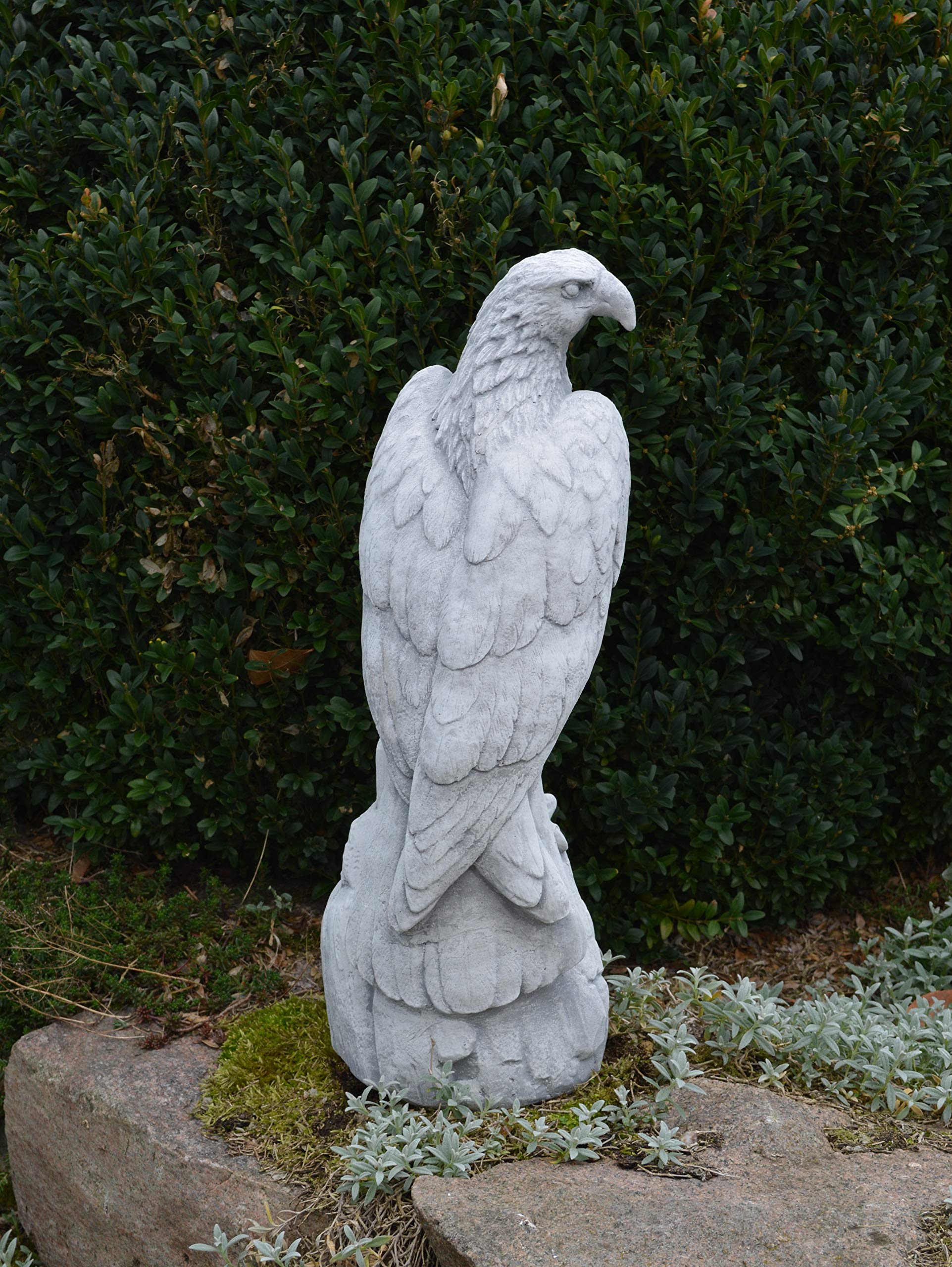 Petite Sculpture Oiseau En Pierre Naturelle - Marron - Hauteur 26cm - Idée Cadeau Déco