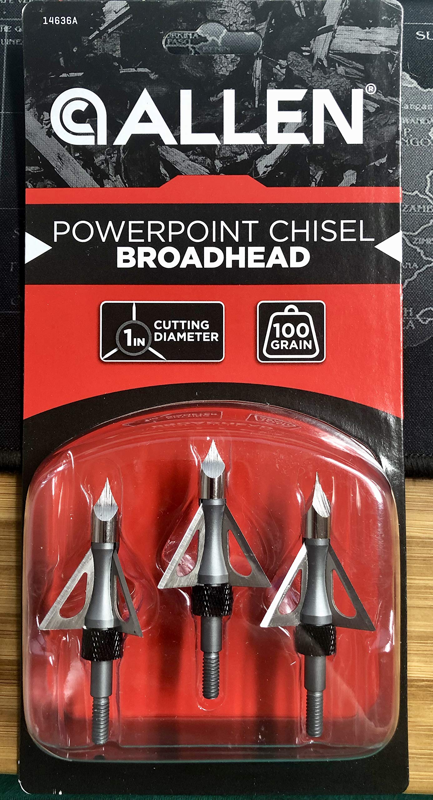 Allen PowerPoint Chisel Broadheads (3-Pack)