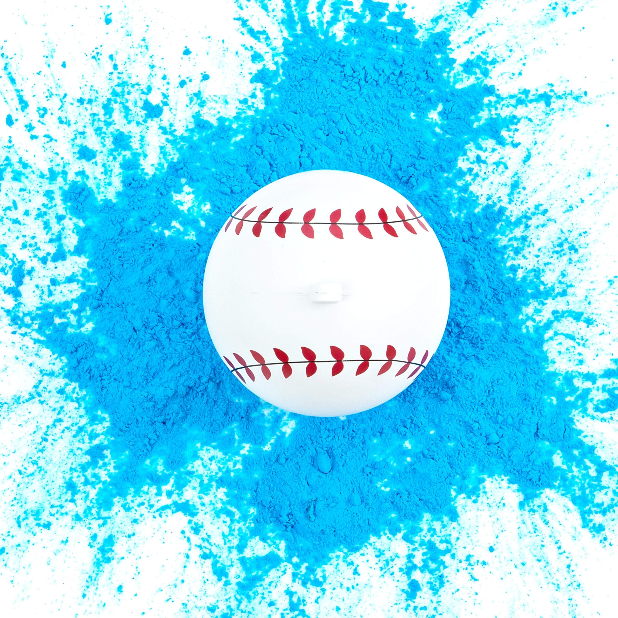 Ultimate Party Supplies Gender Reveal Baseball | Blue Exploding Powder Baseball | Gender Reveal Party Ideas