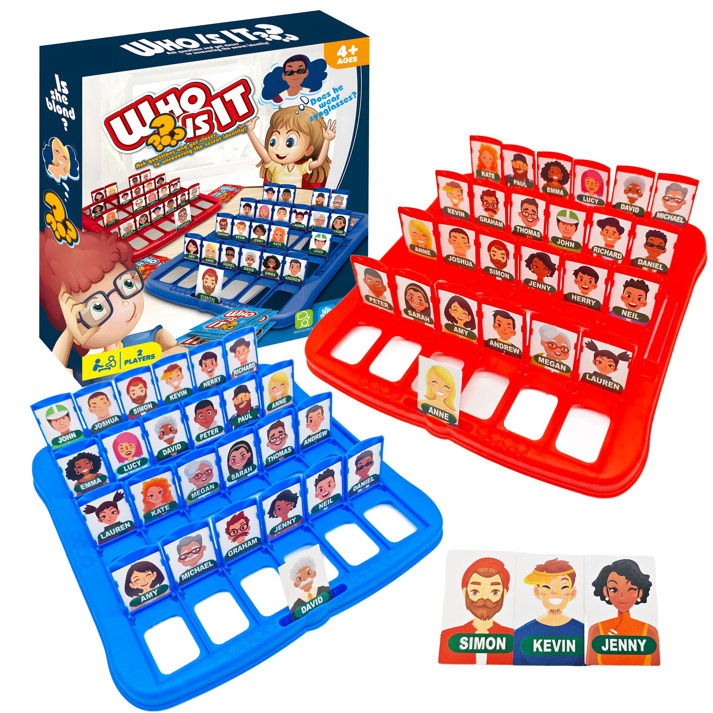 Haugboag Guess Who Game for Kids,Who is It Board Game for 2Players
