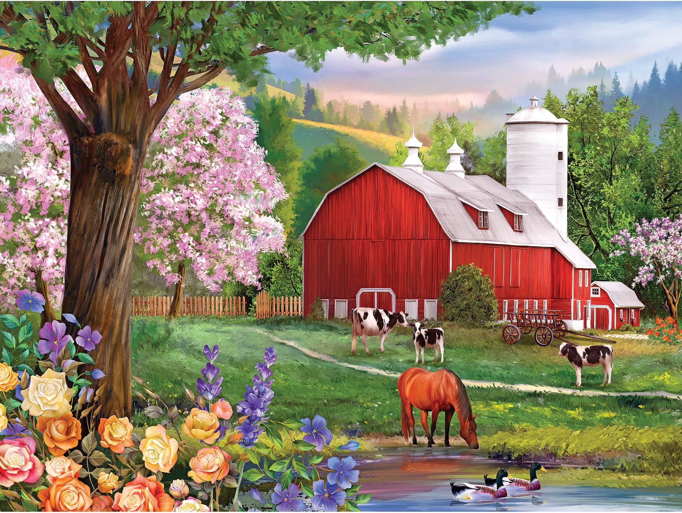 Cra-Z-Art - RoseArt - Puzzle Collector - Spring Morning - 300XL Piece Jigsaw Puzzle