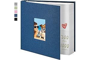 Large Capacity Photo Album 1000 Photos 4x6 Pockets Family Picture Albums for Wedding, Baby