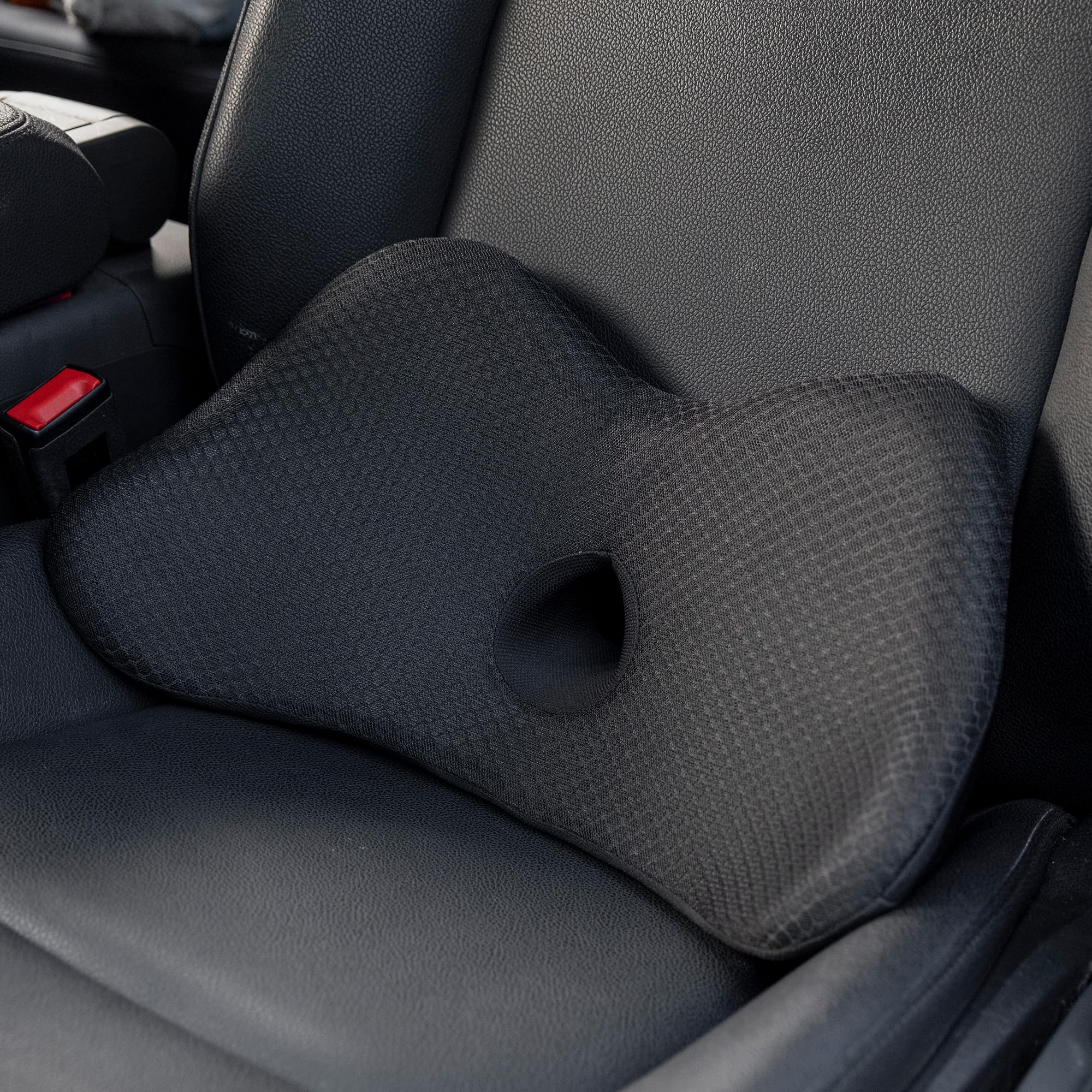 Beleduc Cuscino Lombare Ergonomico Per Sedia Ufficio E Auto - Supporto Completo Per La Schiena, Altezza Regolabile Fino A 10,2 Cm, Traspirante, Antiscivolo