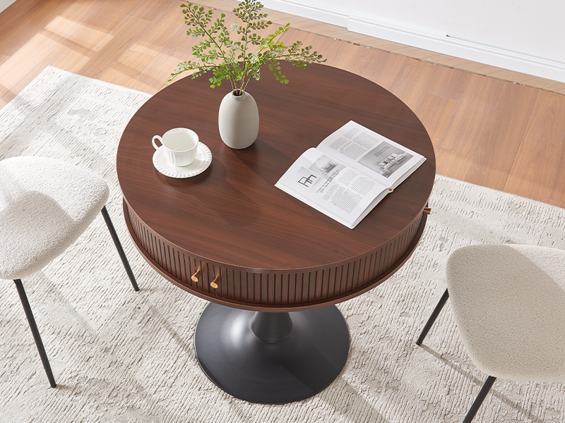 Small Dining Table For Round Wood Dining Table, Metal