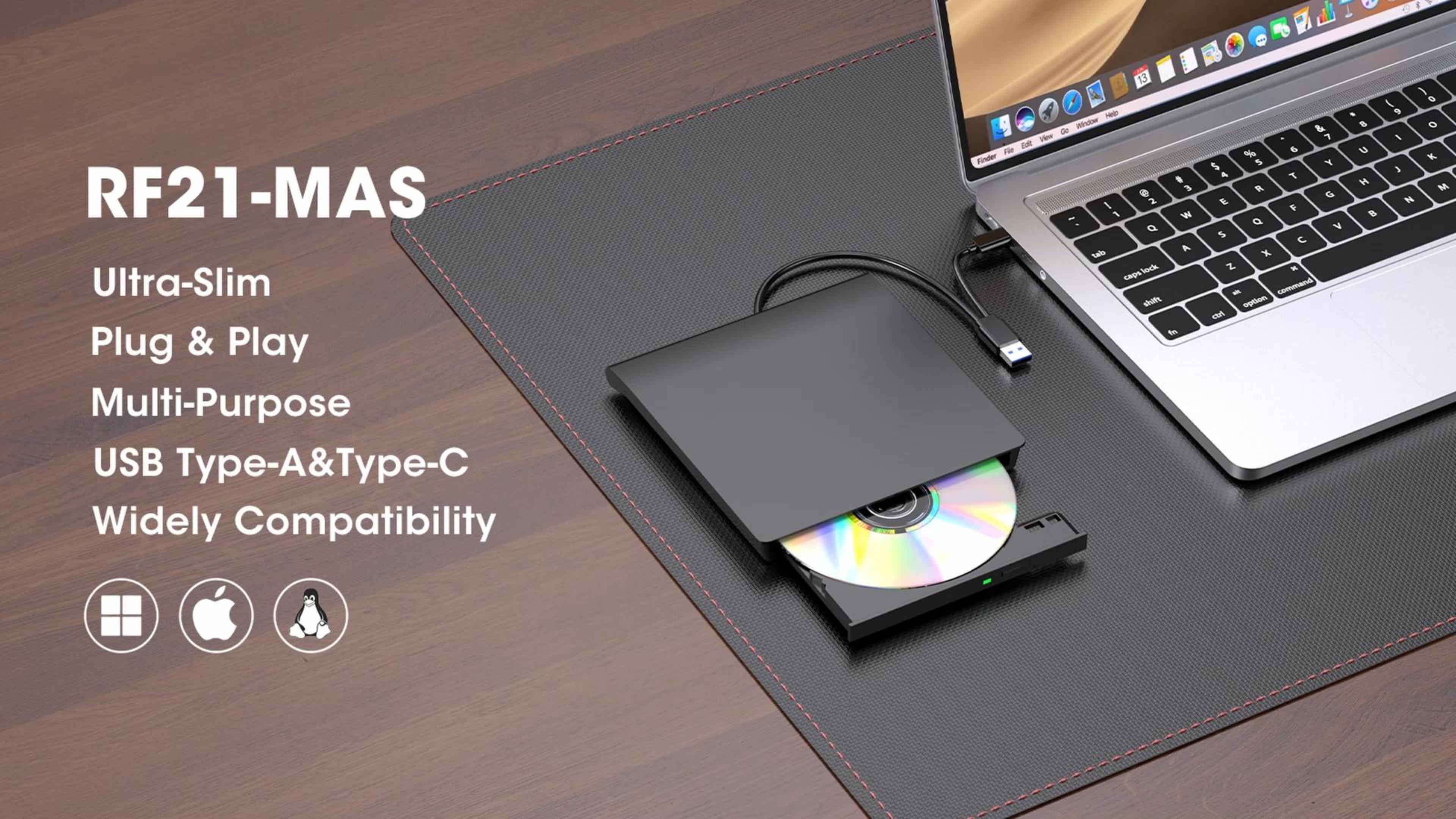 Amazon.com: ROOFULL External CD DVD Drive with Extra Power Cable