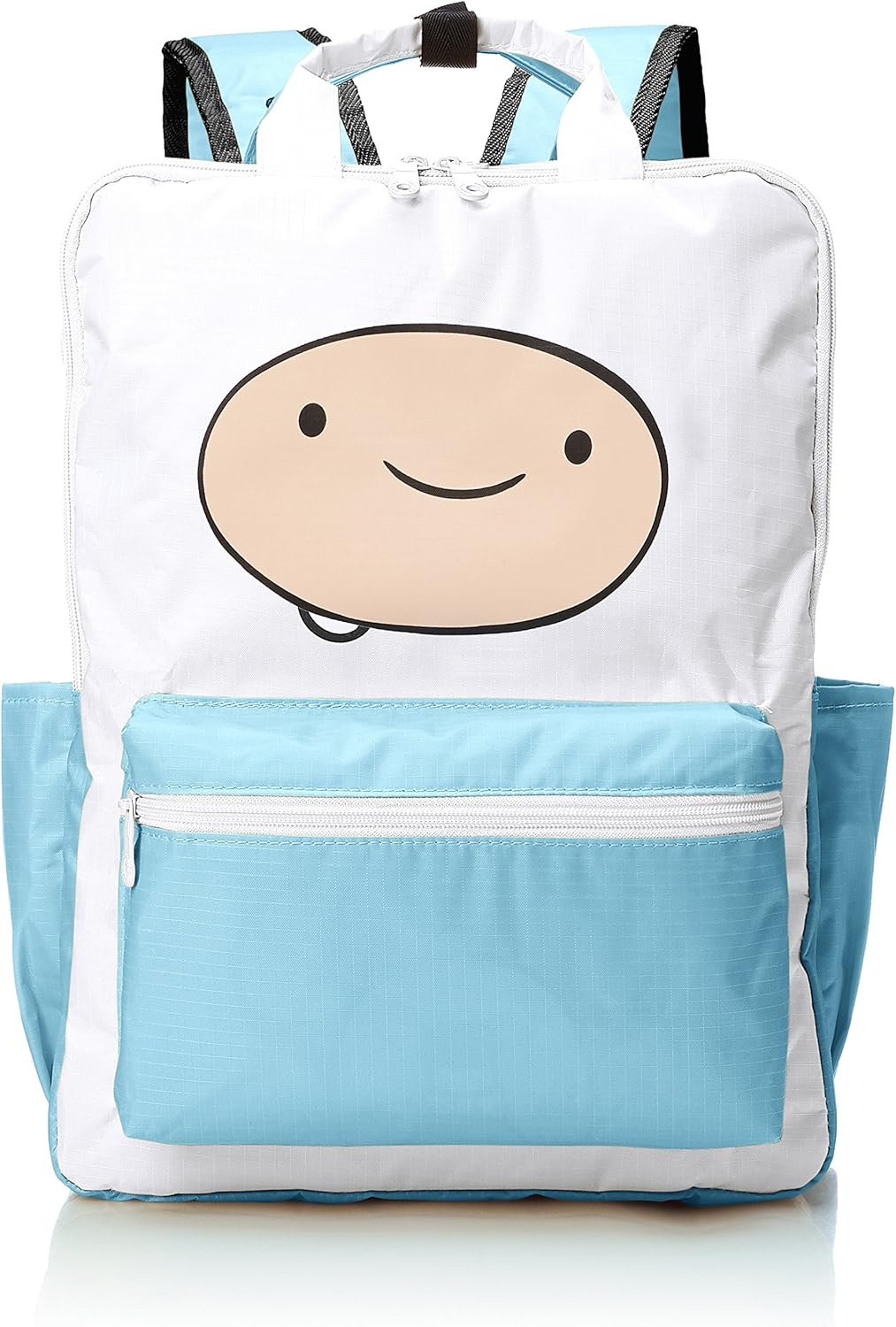 Hapitas AT1. Fin Face Backpack Carry-On Backpack with Various Patterns, Handle Included, Adventure Time, 5.3 gal (20 L), 15.4 inches (39 cm), 1.0 lbs (0.48