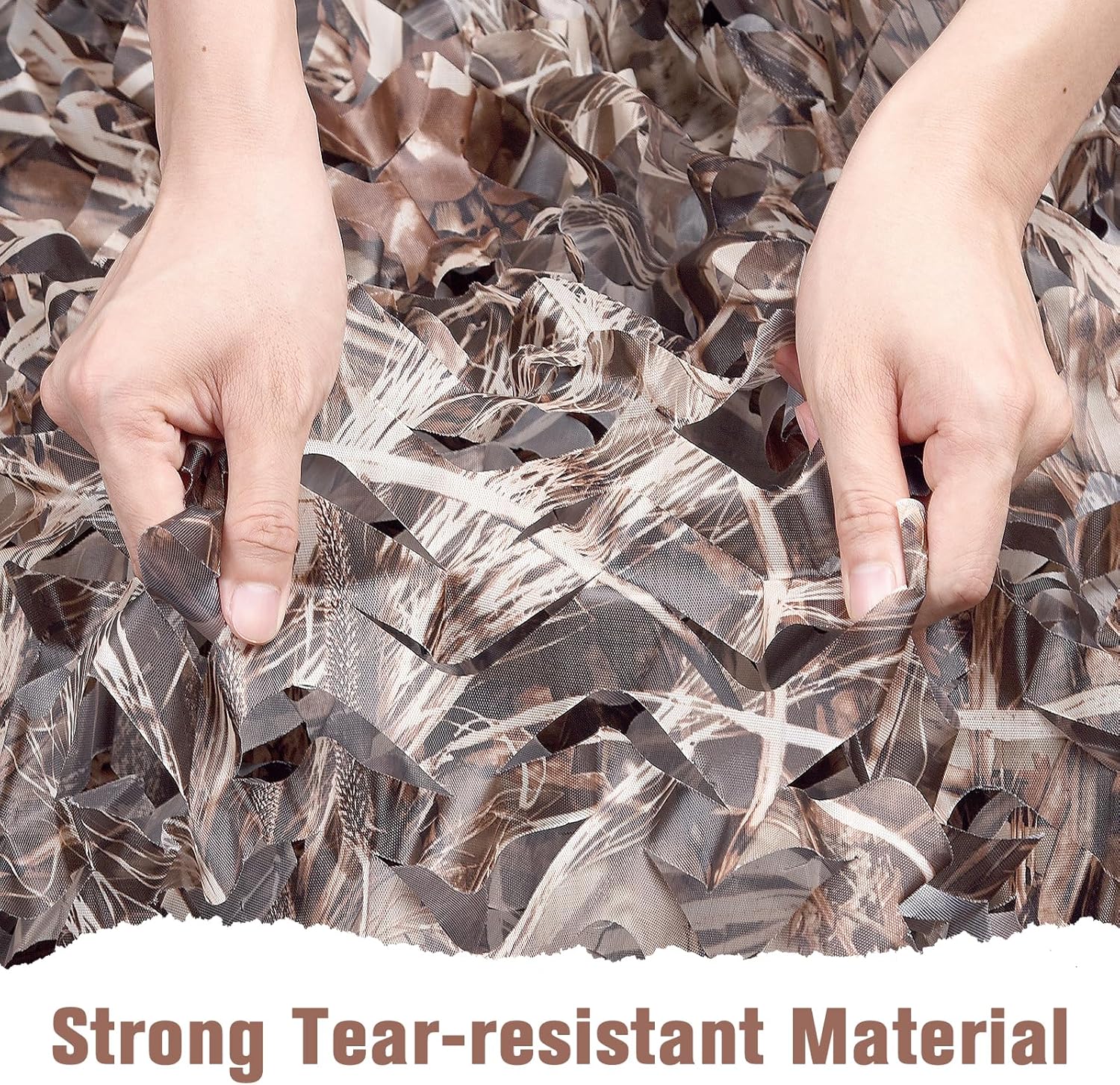 FLYEGO Camo Netting Camouflage Netting, Bulk Roll Mesh Nets Camo Tarp for Hunting Blind Sunshade Car Cover Military Party Decorations Camping Shooting
