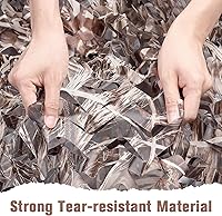 Vista 2 de FLYEGO Red de Camuflaje de Malla, Rollo a Granel de Redes de Camuflaje para Toldo, para Cazar, Ocultación, Protección Solar, Cobertura de Auto