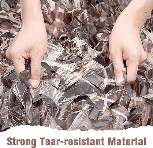 Miniatura 2 de FLYEGO Red de Camuflaje de Malla, Rollo a Granel de Redes de Camuflaje para Toldo, para Cazar, Ocultación, Protección Solar, Cobertura de Auto,