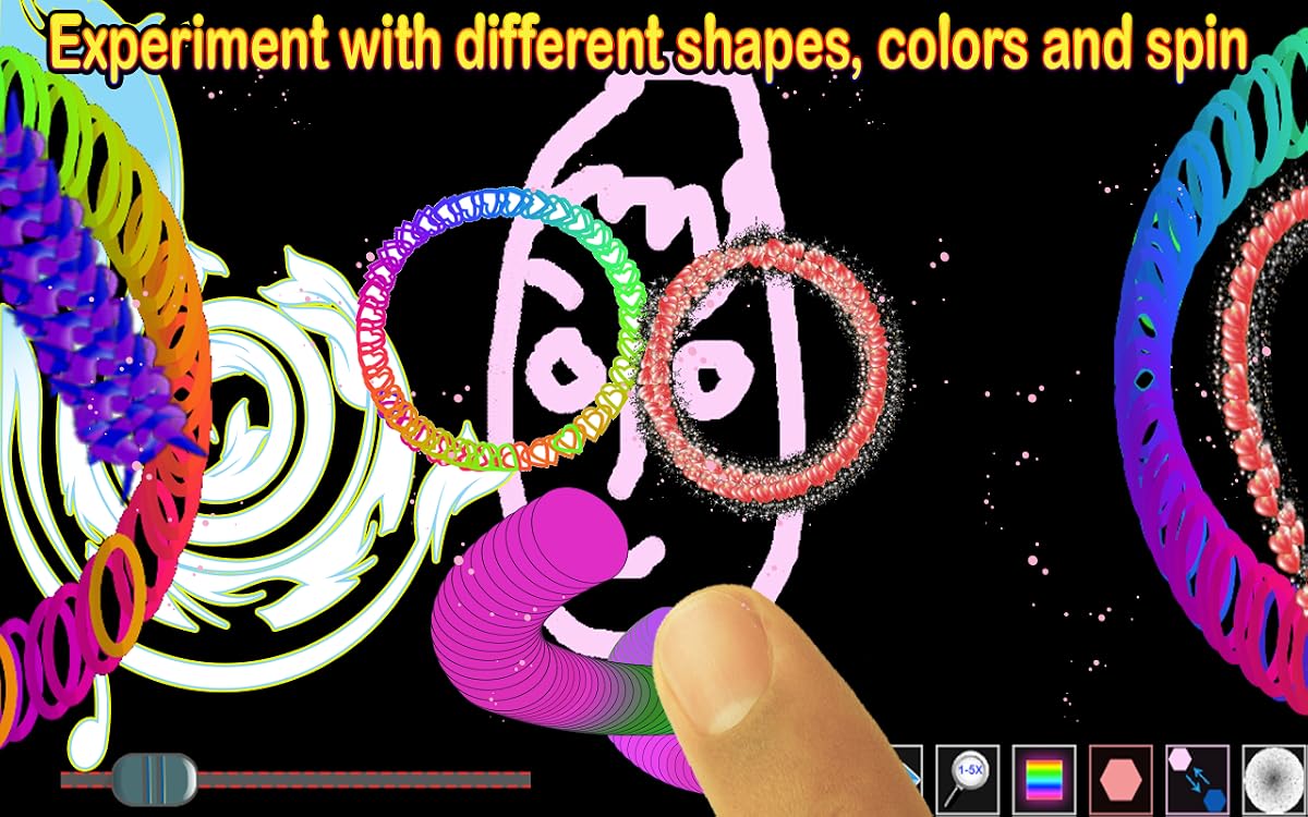 Finger Magic Paint Coloring Draw Shapes