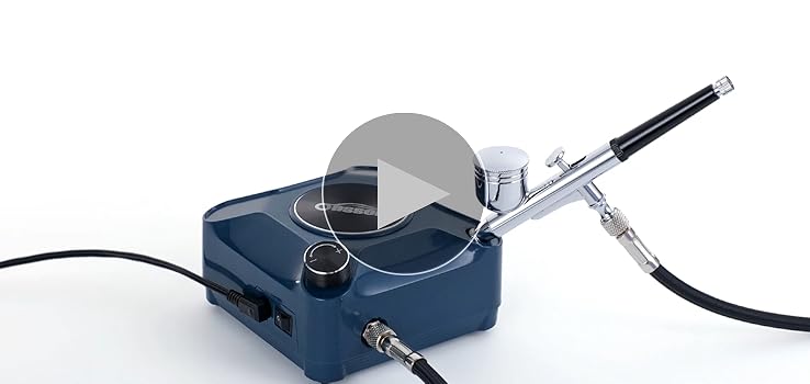 Oasser Airbrush Kit with Compressor Portable Dual-Action Airbrush