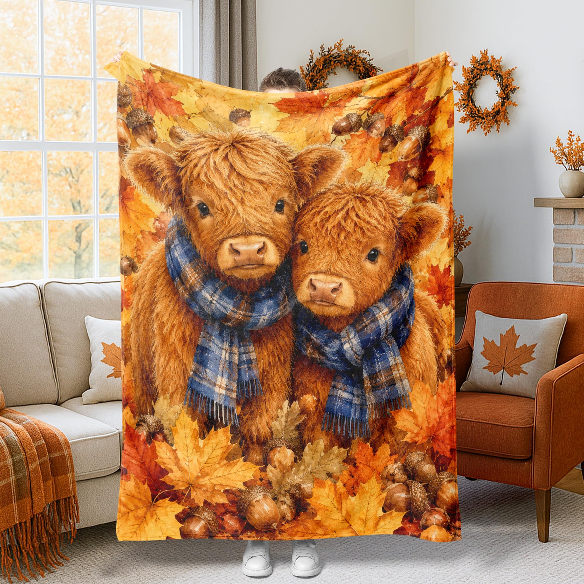 Couverture vache des Highlands le cadeau idéal pour cocooner cet automne