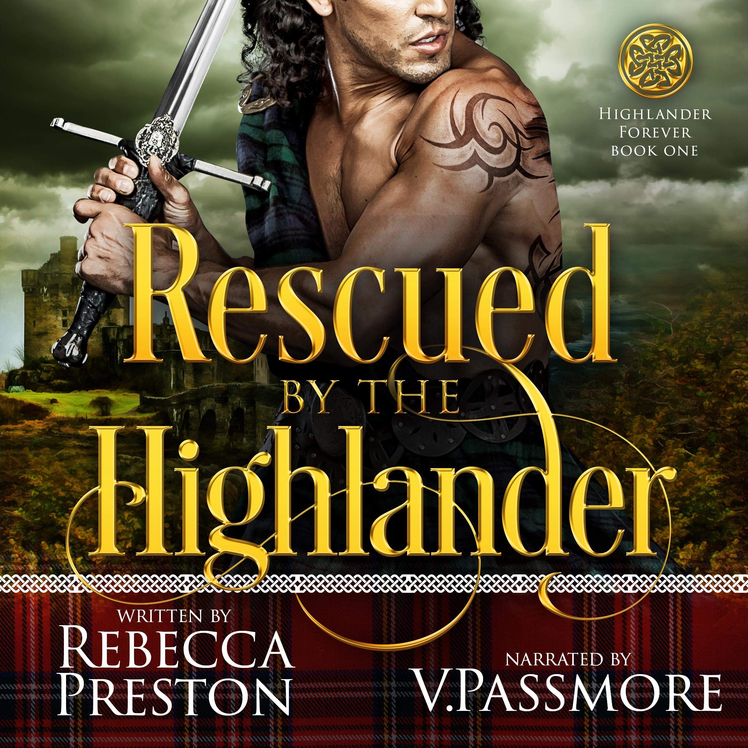 Cover art for Rescued by the Highlander: A Scottish Time Travel Romance