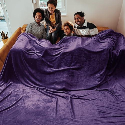 Miniatura 3 de Bedsure GentleSoft Manta de gran tamaño King grande de 120 x 120 pulgadas, manta de forro polar suave extra grande para cama, sofá, viajes,