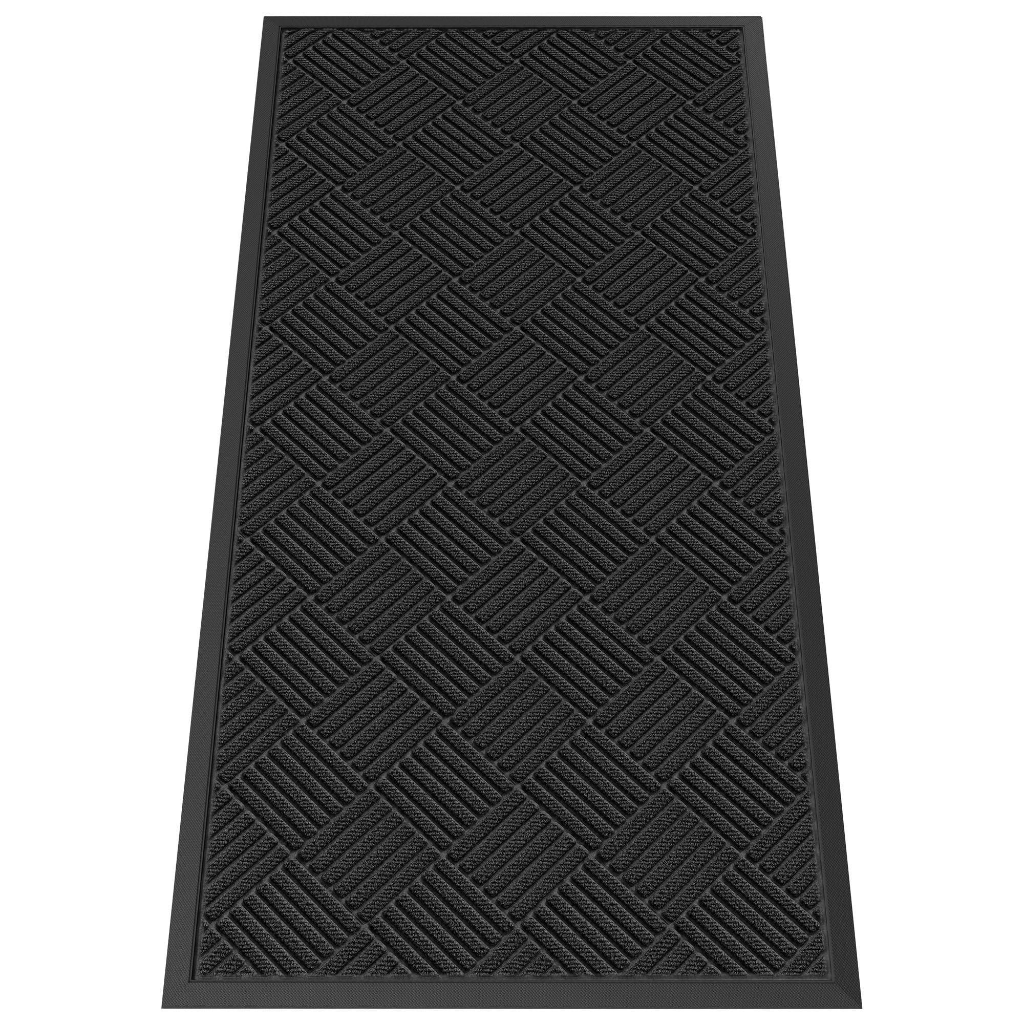 Indoor Outdoor Door Mat, 5' x 3' Doormat for Entryway, Black — Amazon image 18