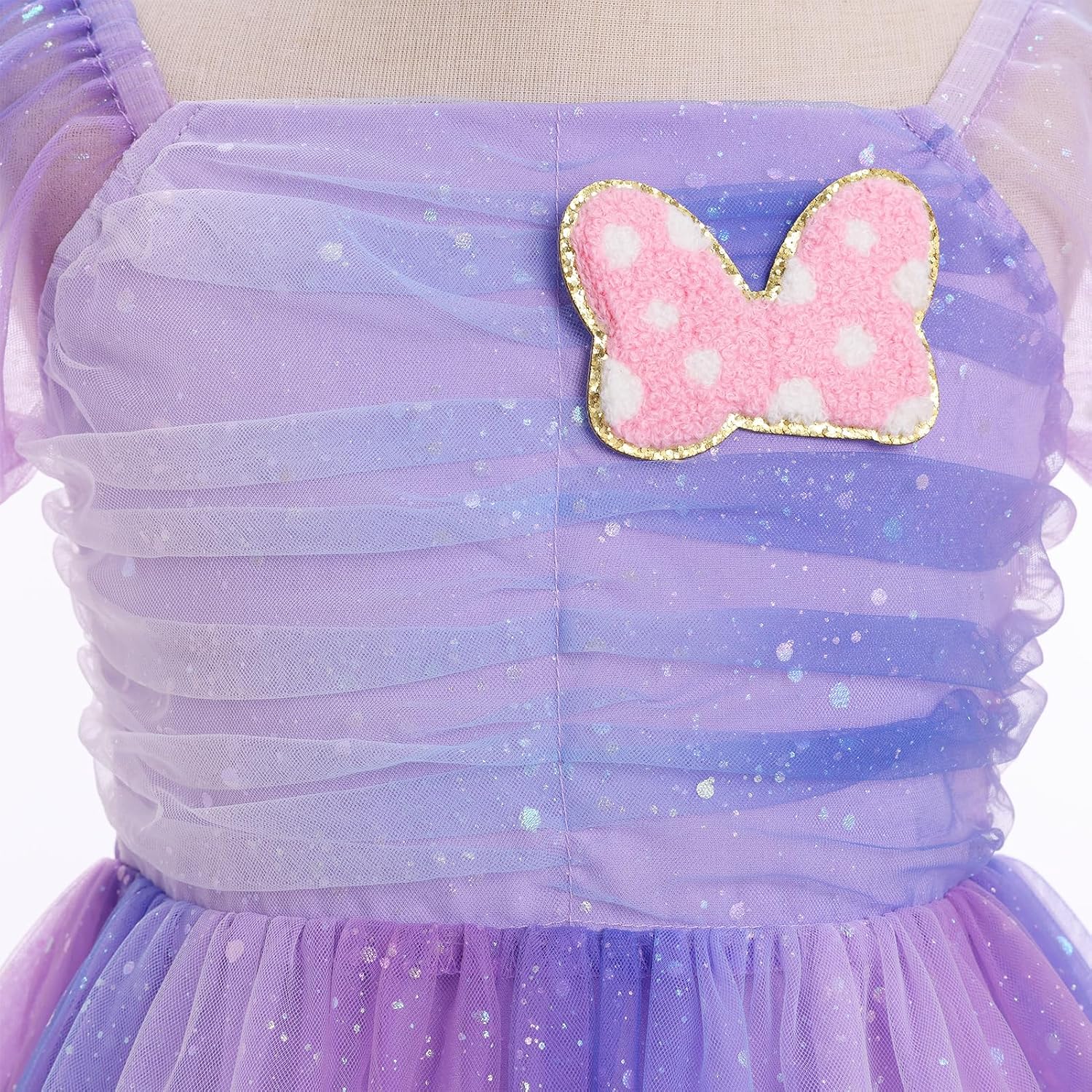 Toddler Girls Birthday Party Dress Sparkly Mesh Embroidery Tutu Dress Cake Crush Formal Dresses
