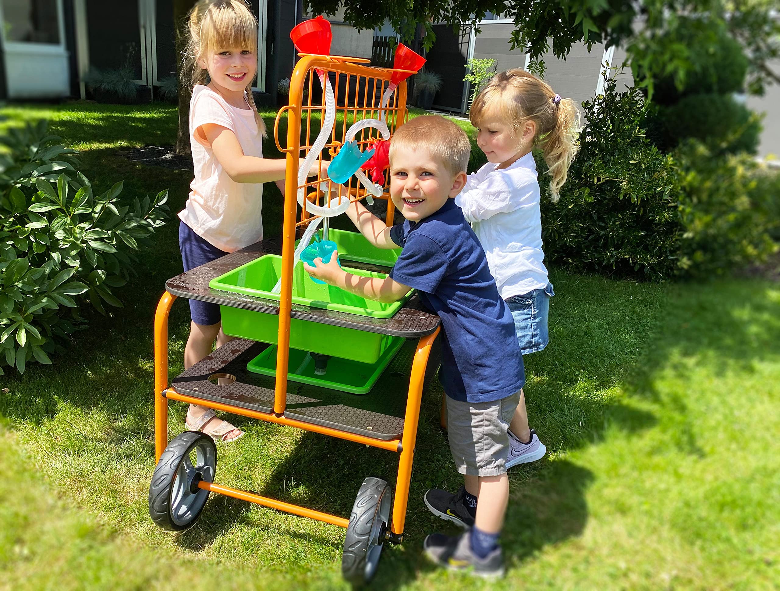 Beleduc TopPlay Mobiler Sand- und Wasserspieltisch - Sandeln Spielzeug