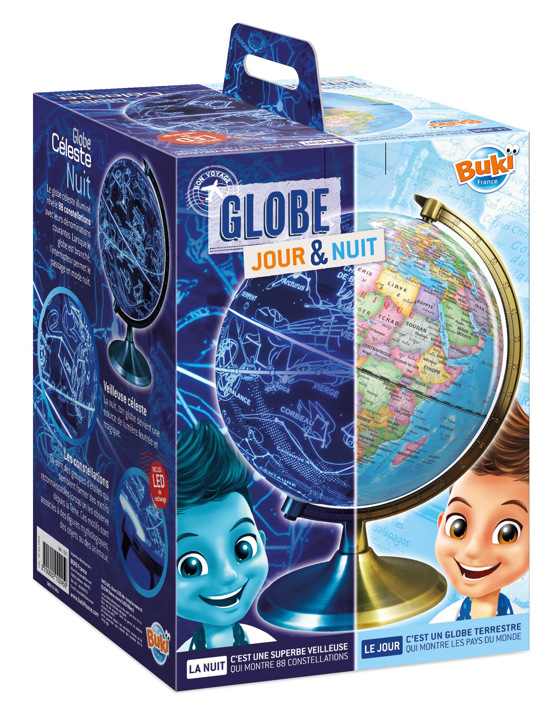 Buki - 7345 - Globe jour et nuit