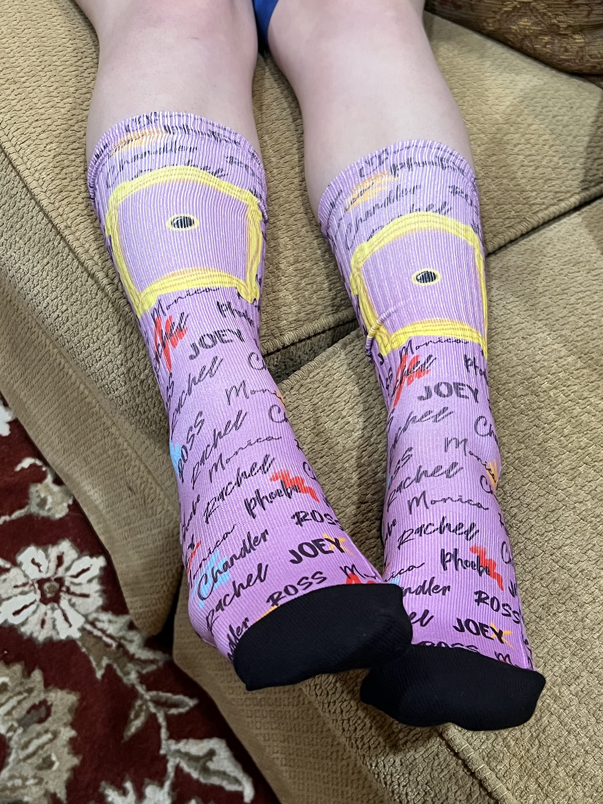 Spoontiques Calcetines divertidos de tripulación, talla única para la mayoría de amigos.