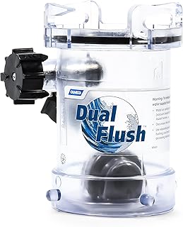 Camco Dual Flush Camper & RV Holding Tank Rinser - Features 2-Way Jet Cleaning Action That Helps Reduce Odors and Malfunctions in RV Holding Tanks and Hoses - RV Black Tank Cleaner (39072)