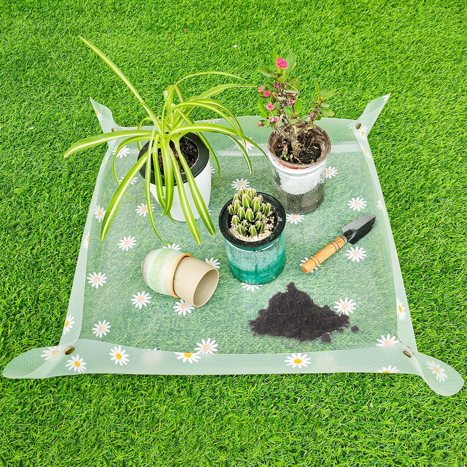 Repotting Mat for Indoor Plants Waterproof Clear Potting