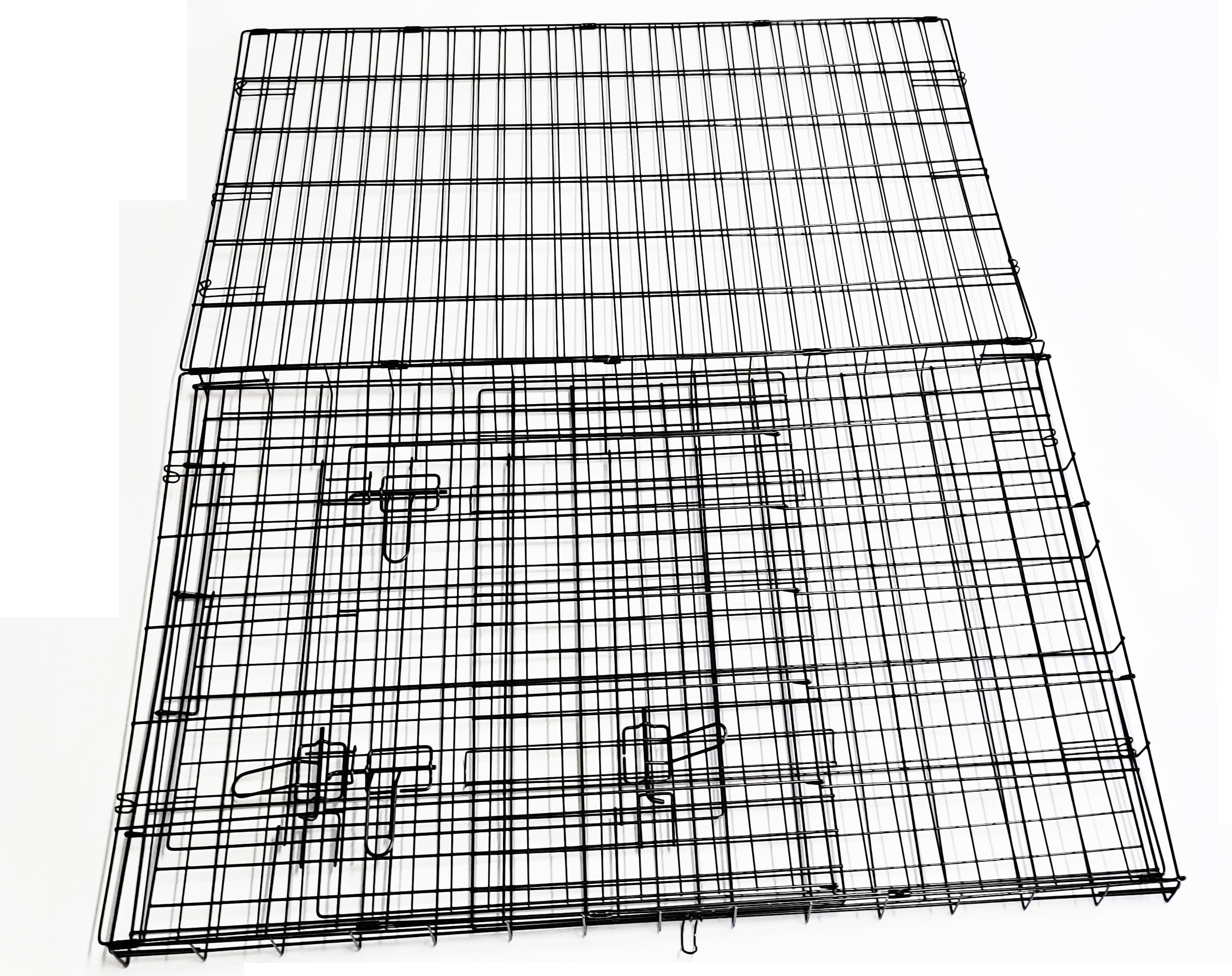 Gabbia robusta per Cani e Gatti pieghievole con 2 porte - dimensioni XXL 108 x 72 x H 77 cm - kennel cani XXL